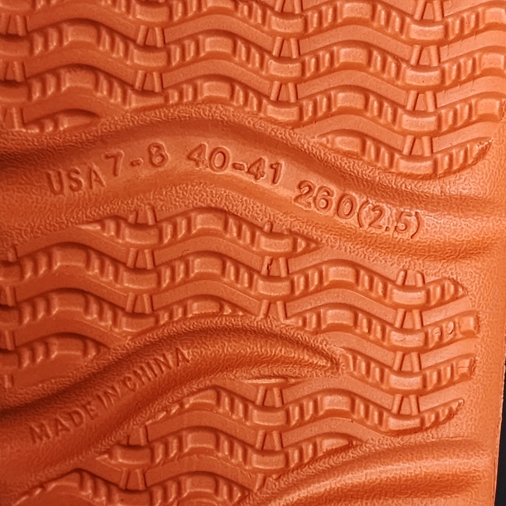Orange Slide Sandals - Picture 4 of 4